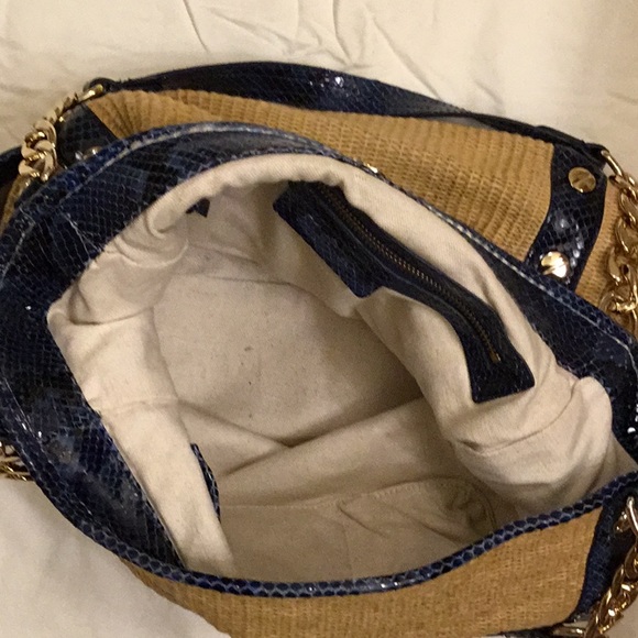 Coach Bags Coach Straw Leather Shoulder Bag Poshmark